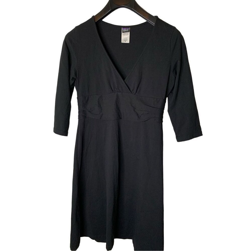 Patagonia Organic Cotton dress black women's size medium